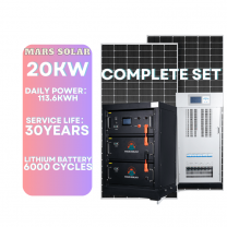 Chinese Solar Manufacturers 10 Years Warranty 20KW Solar Power Panels System