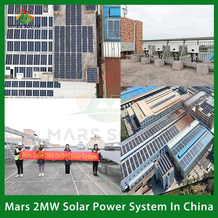 2MW Solar Panel System For Factory