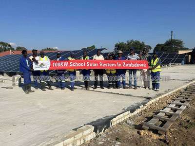 100KW Solar System Brings Light To Schools In Zimbabwe