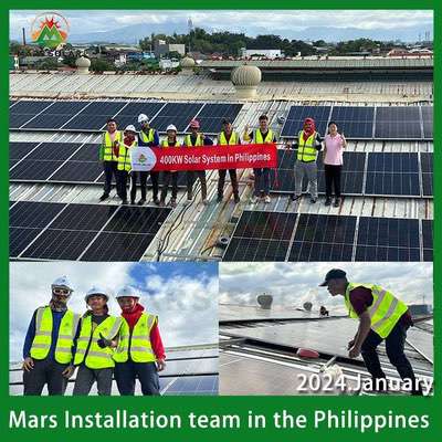 The factory can use electricity for free!400kw solar system in philippines!