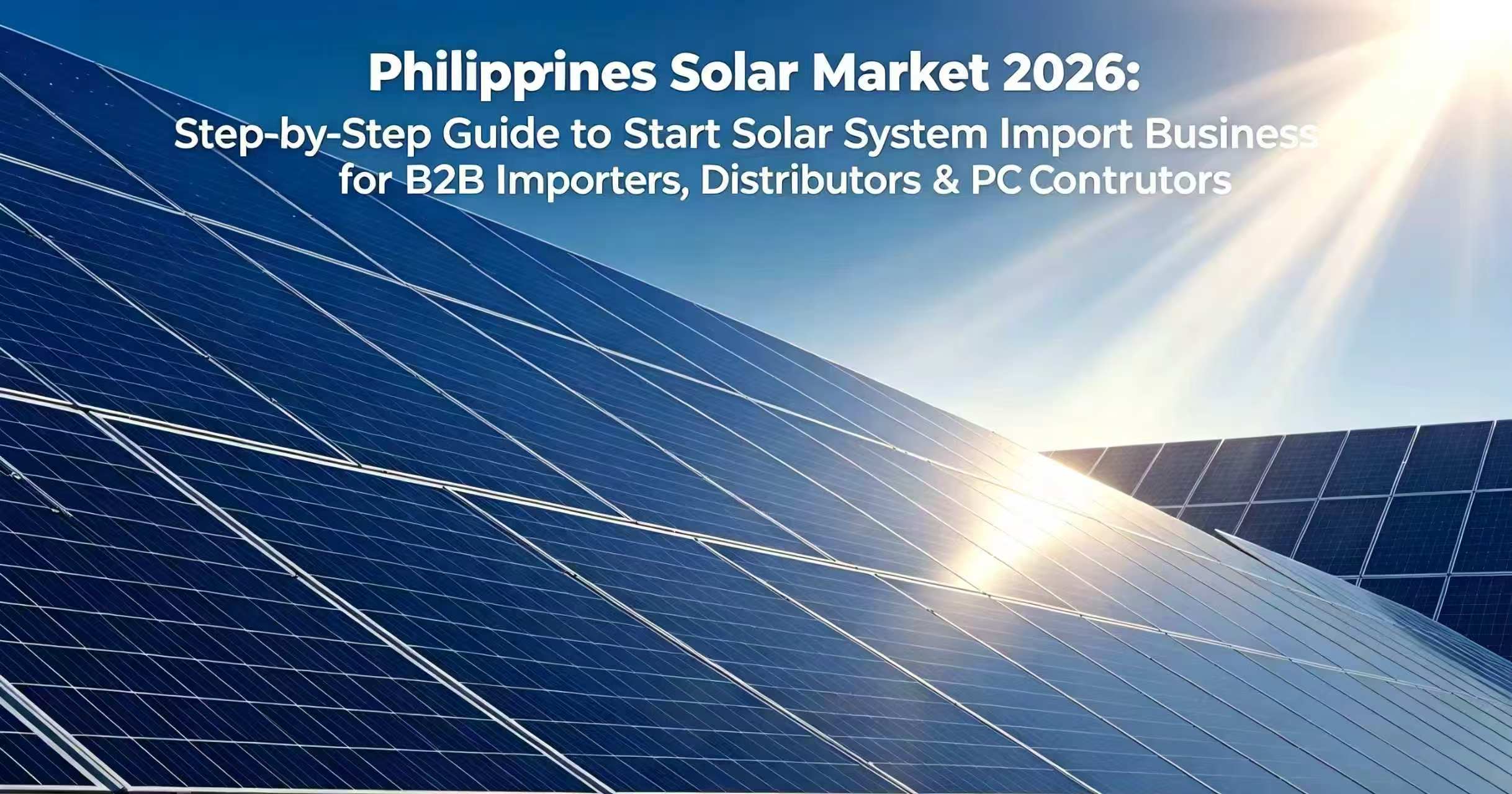 Solar Power in the Philippines: 2026 Wholesale Import Guide
