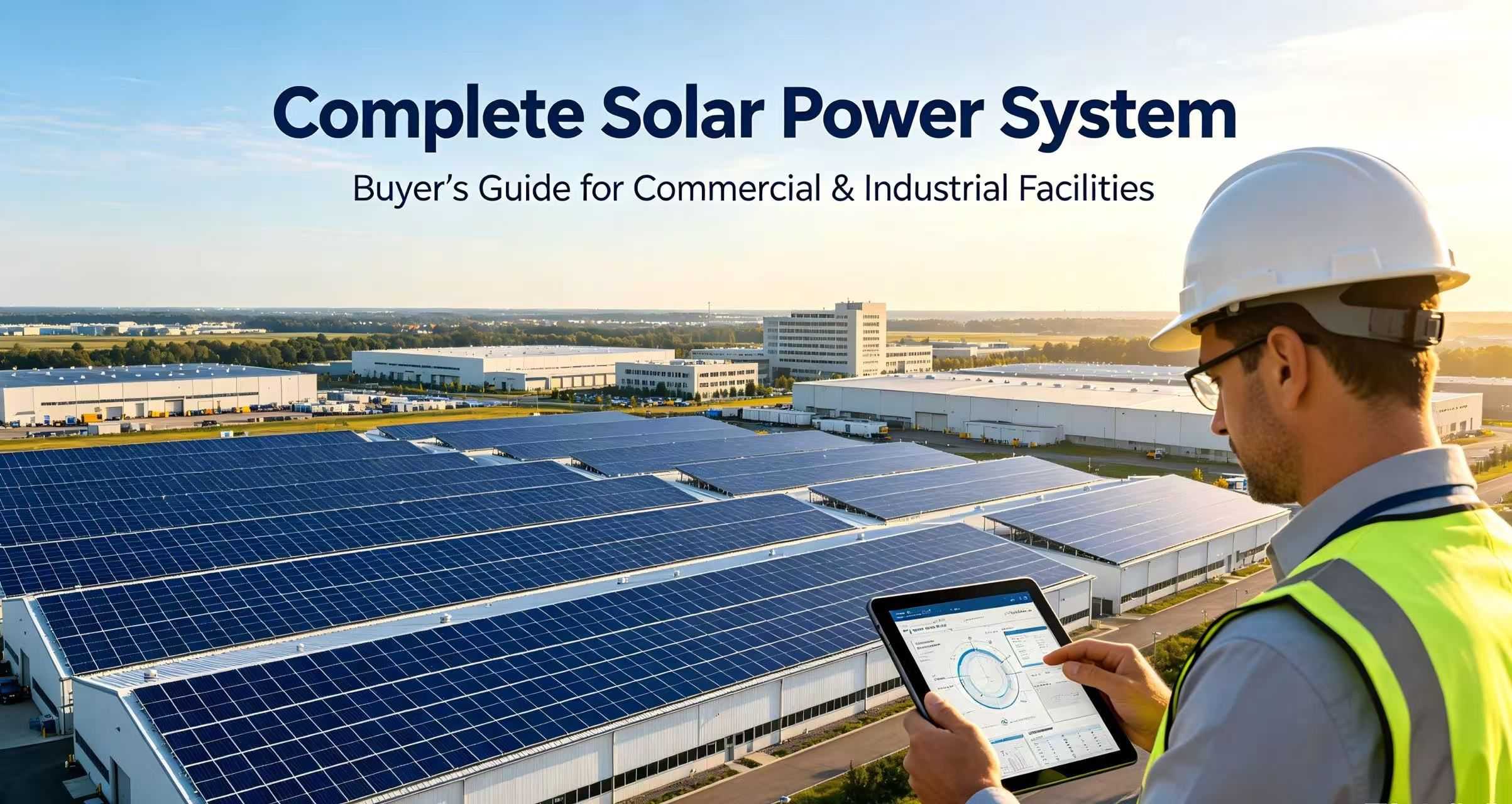 Complete Solar Power System Buyer’s Guide for Commercial & Industrial Facilitie